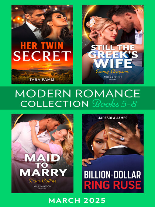 Title details for Modern Romance March 2025 Books 5-8 by Tara Pammi - Wait list